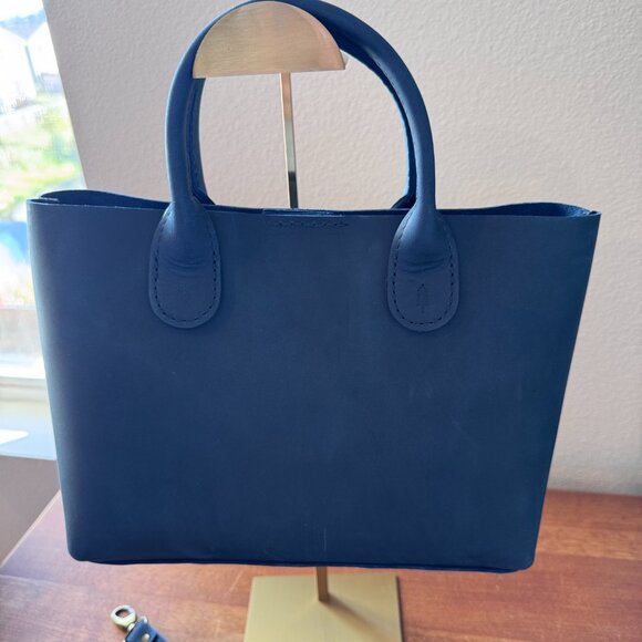 Portland Leather Goods Large Raindrop and Large Bifold Wallet in Deep Water - Picture 4 of 13